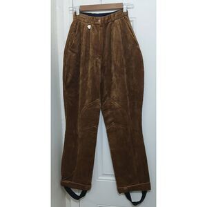 Vtg schumacher women size 24 corduroy riding pants Cognac brown made in Germany